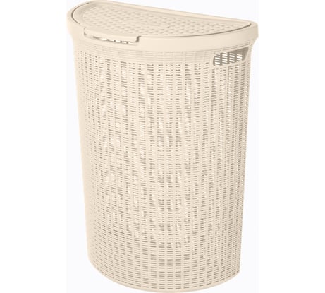 Корзина для белья Econova Eco Style 460х265х610 мм 45 л бежевый 431217607