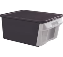 Универсальный ящик Econova Combo Box с откидной стенкой, 390х290х180 мм, 16,7 л черный 431264613
