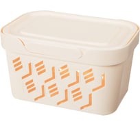 Универсальный ящик Econova Deluxe с крышкой, 189х132х110 мм, 1,9 л бежевый 433233507