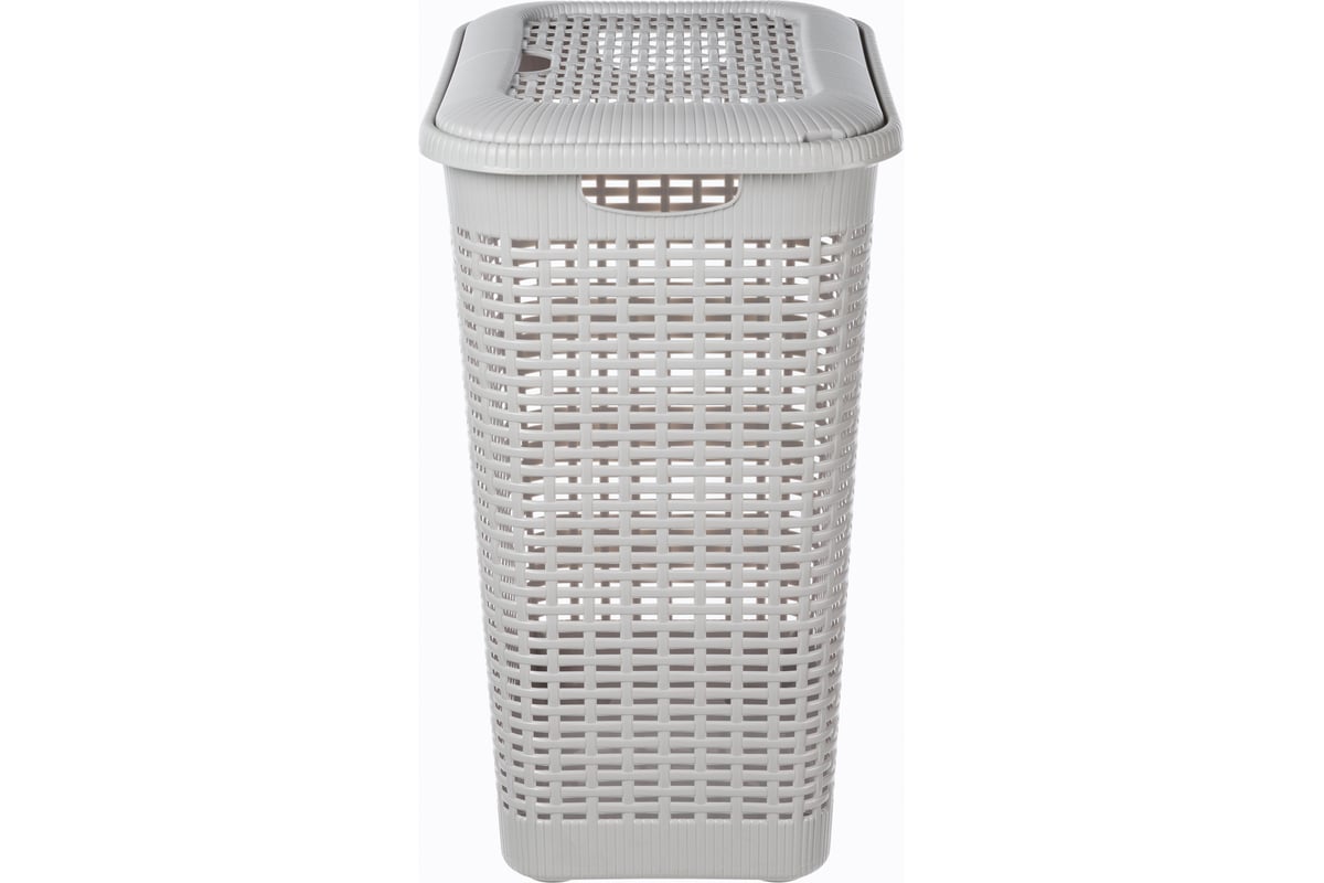 Корзина для белья Econova 50 л, 420х310х560 мм светло-серый 431293430 ...