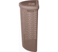 Корзина для белья Econova Eco Style 45 л, 460х265х610 мм коричневый 431217614