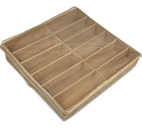 Органайзер для хранения вещей и обуви ГЕЛЕОС Миндаль 12 отделений, размер 64х60х12 см МНД_191