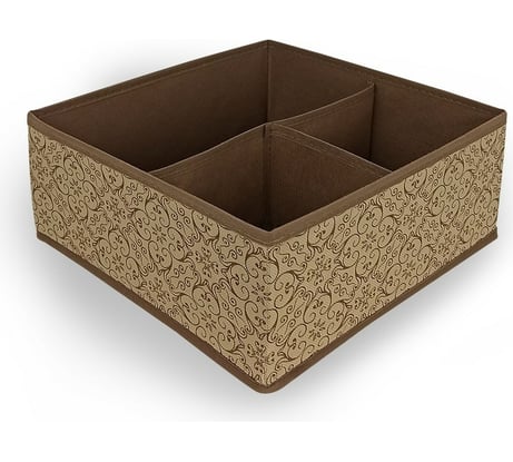 Органайзер для хранения белья ГЕЛЕОС Миндаль, размер 28х28х13 см МНД_12