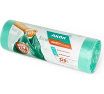 Пакеты для мусора АКОР "АНТИБАК+БИО" 120 л, 10 шт 205-107