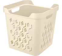 Универсальная корзинка Econova Deluxe, 286х286х286 мм, 18 л, бежевый 433281207