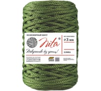 Шнур вязаный Nita б/с, ПЭ, d=3 мм, 200, ОЛИВА, 6" 4680253046220