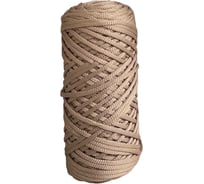 Вязаный шнур Nita б/с, ПЭ, диаметр 4 мм, 100 м, латте, 6" 4680253046411