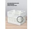 Комплект складных ящиков Econova STOCKY М 249x167x103 мм, - 2 шт., L 334x250xx155 мм, - 1 шт., белый 43524851622 6