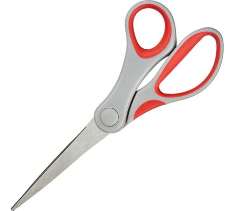 Ножницы с пластиковыми прорезиненными анатомическими ручками Attache 180 мм 167356