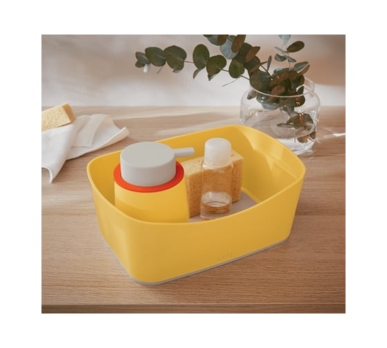 Лоток для хранения LEITZ MyBox Cosy, soft touch, желтый 52640019