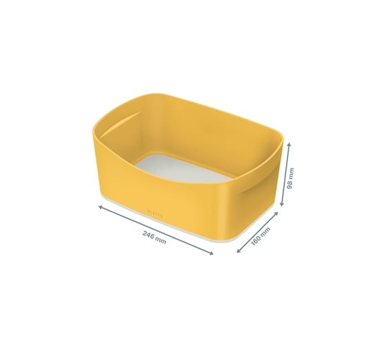 Лоток для хранения LEITZ MyBox Cosy, soft touch, желтый 52640019
