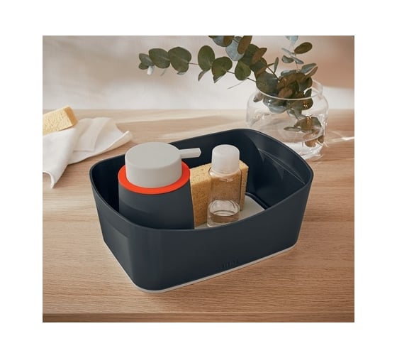 Лоток для хранения LEITZ MyBox Cosy, soft touch, серый 52640089