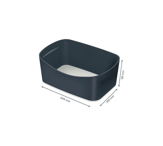 Лоток для хранения LEITZ MyBox Cosy, soft touch, серый 52640089