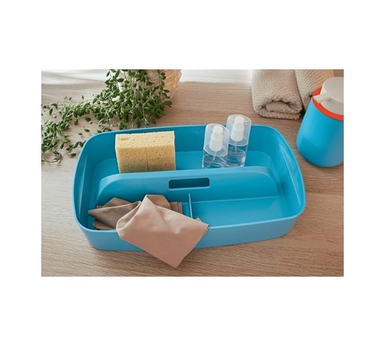 Вставка-органайзер LEITZ MyBox Cosy с ручкой, soft touch, синий 52660061