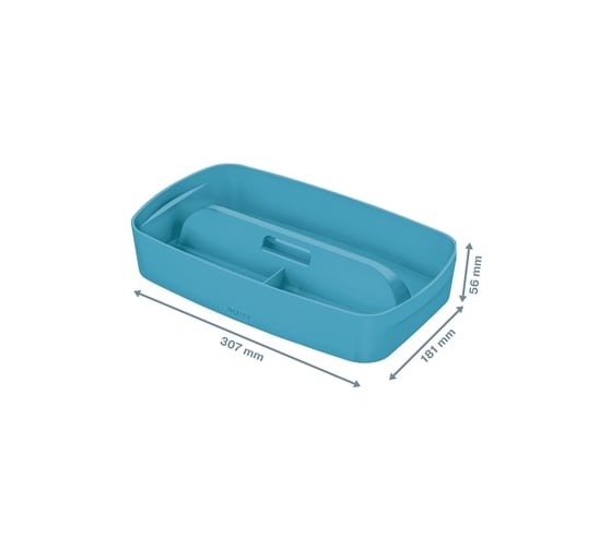 Вставка-органайзер LEITZ MyBox Cosy с ручкой, soft touch, синий 52660061