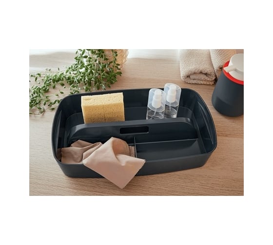 Вставка-органайзер LEITZ MyBox Cosy с ручкой, soft touch, серый 52660089