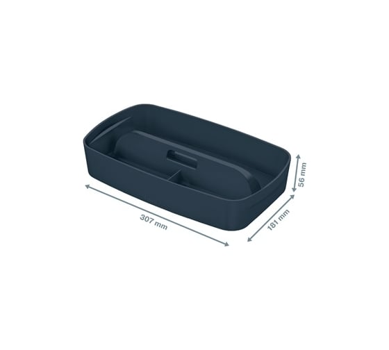 Вставка-органайзер LEITZ MyBox Cosy с ручкой, soft touch, серый 52660089