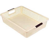 Корзинка BORA пластик бежевая 1/48 ПЛ-BO049b