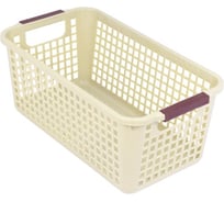 Корзинка BORA пластик бежевая 1/48 ПЛ-BO033b