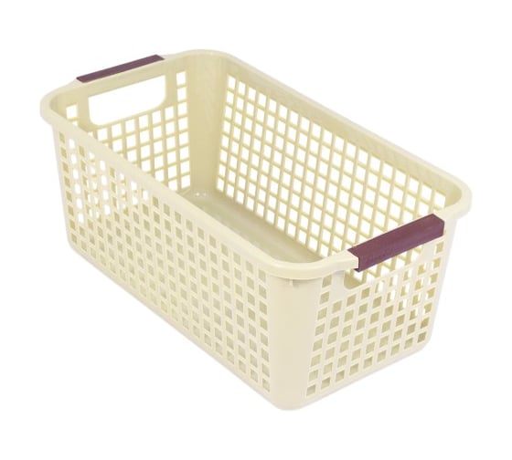 Корзинка BORA пластик бежевая 1/48 ПЛ-BO033b 1