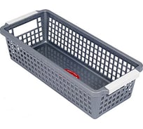 Корзинка BORA пластик темно-серая 1/60 ПЛ-BO786t