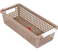 Корзинка BORA пластик коричневая 1/60 ПЛ-BO786h
