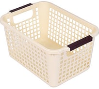 Корзинка BORA пластик бежевая 1/48 ПЛ-BO032b