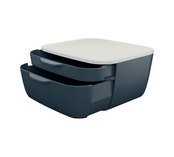Короб LEITZ Cosy с ящиками, soft touch, серый 53570089