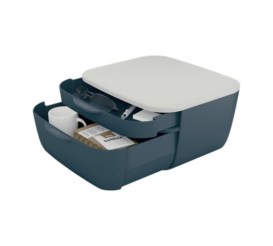 Короб LEITZ Cosy с ящиками, soft touch, серый 53570089