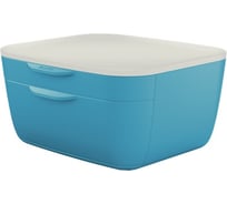 Короб LEITZ Cosy с ящиками, soft touch, синий 53570061