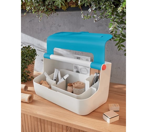 Короб для хранения LEITZ Cosy, soft touch, синий 6125061