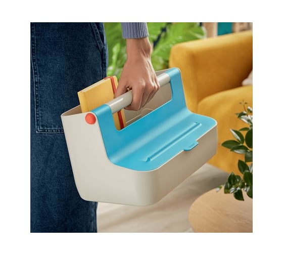 Короб для хранения LEITZ Cosy, soft touch, синий 6125061