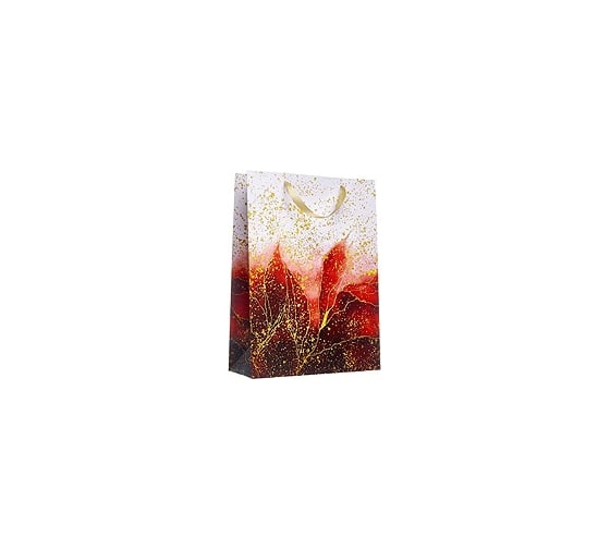 Подарочные пакеты Миленд Листья 31x42x12 см, фасовка 6 шт 072542