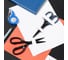 Ножницы офисные DELI 210 мм, титановое покрытие, сталь, ассорти EZ501 5