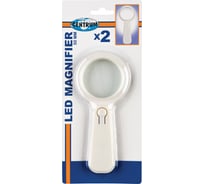 Лупа CENTRUM LED белый, диаметр 50 мм, кратность 2, подсветка 88056
