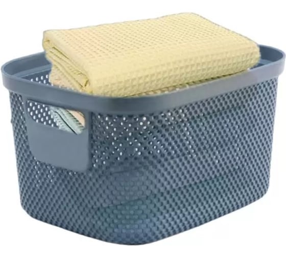 Корзинка HOBBY LIFE NICKEL тёмно-серая 6л 21.7x26.7x15.2см HL041287DG