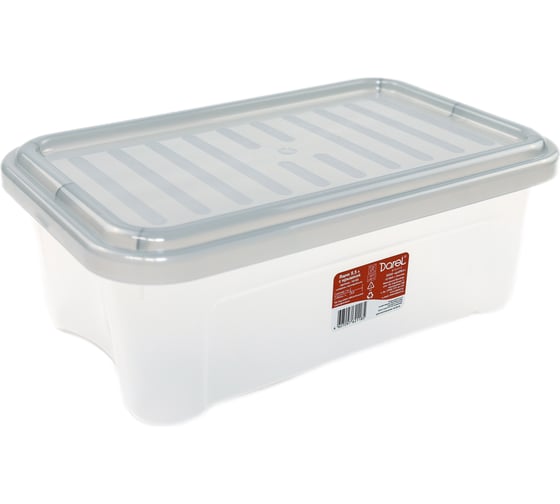 Ящик с крышкой Darel Plastic 2,5л. серый 1 0125 1