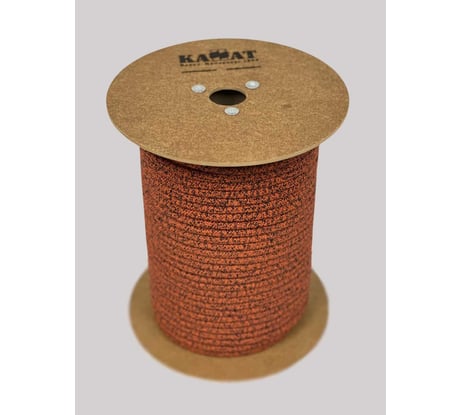 Веревка страховочно-спасательная ОАО КАНАТ ЭЛЬБРУС ø9мм, 50м, цветная, оплётка из кручёных нитей, статическая с сердечником низкого растяжения, 1010480009Э50