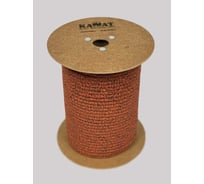 Веревка страховочно-спасательная ОАО КАНАТ ЭЛЬБРУС ø9мм, цветная, оплётка из кручёных нитей, с сердечником низкого растяжения, 200м 1010480009Э200