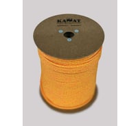 Веревка страховочно-спасательная ОАО КАНАТ КАЗБЕК ø9мм, цветная, оплётка из некручёных нитей, с сердечником низкого растяжения, 100м 1010480009К100