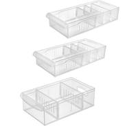 Набор универсальных контейнеров Econova ROLLY, 2,65 л-1 шт, 1,5 л-2 шт (Бесцветный) 43526540122