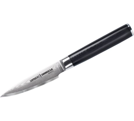 Нож кухонный овощной Samura DAMASCUS 90 мм, G-10, дамаск 67 слоев SD-0010/K