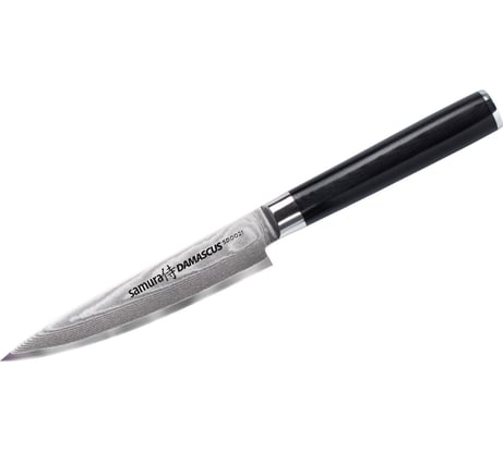 Нож кухонный универсальный Samura DAMASCUS 125 мм, G-10, дамаск 67 слоев SD-0021/K