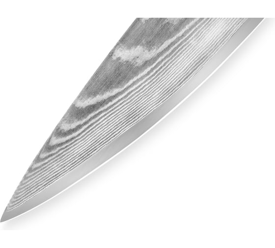 Нож кухонный Шеф Samura DAMASCUS 200 мм, G-10, дамаск 67 слоев SD-0085/K
