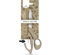 Ножницы LOREX ECO GREEN NATURE офисные 215 мм эргономичные ручки пластик LXSCEC215-GN