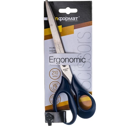 Металлические офисные ножницы INFORMAT 210 мм эргономичные SO2106