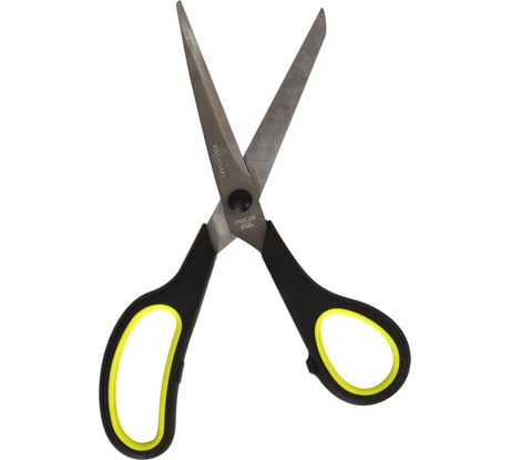 Металлические офисные ножницы INFORMAT желтый/черный резиновые вставки эргономичные 210 мм SO2104