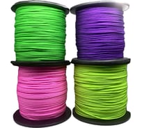 Шнур бытовой Сибшнур д 4 мм, 400 м, НЕОН, на катушке 20991