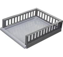 Органайзер Econova SMART с выдвижной полкой на роликах, M 450х345х115 мм, серый 434283811