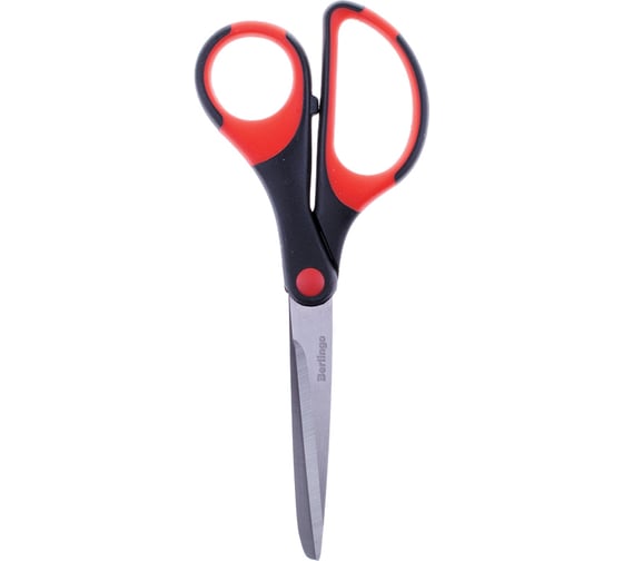 Ножницы BERLINGO Office Soft 16,5 см, эргономичные ручки, мягкие вставки, S7009